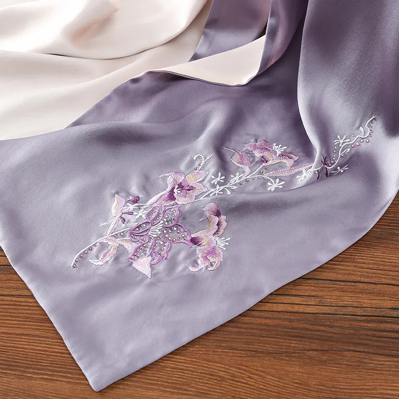 NAME.S 100% Mulberry Silk Scarves Women's-5
