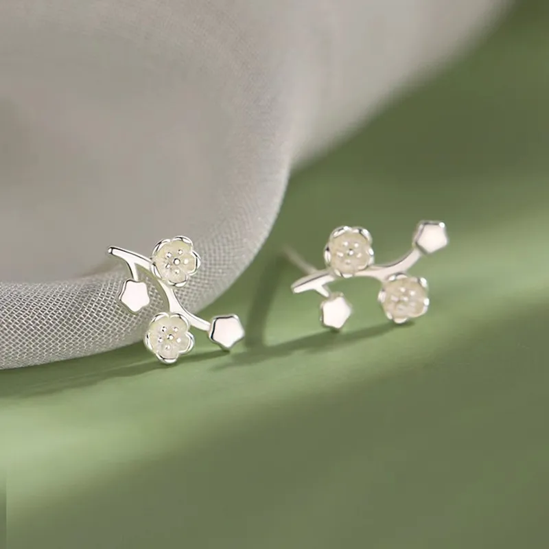 NAME.S S999 Fine Silver Stud Earrings Women's-16