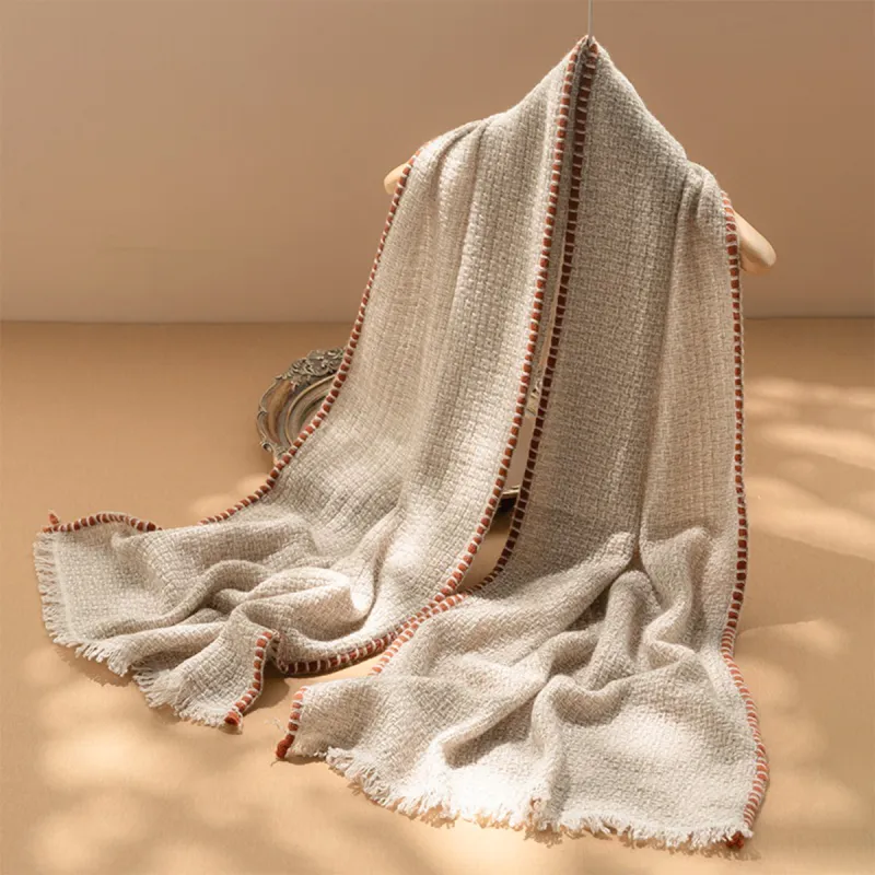 NAME.S 100% Cashmere Knit Scarves Unisex Anniversary Gift Box+Shopping Bag-1