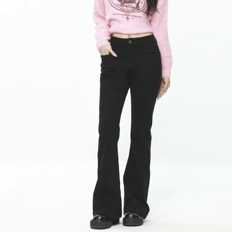 UPNANAWANG Jeans Women's Black-2