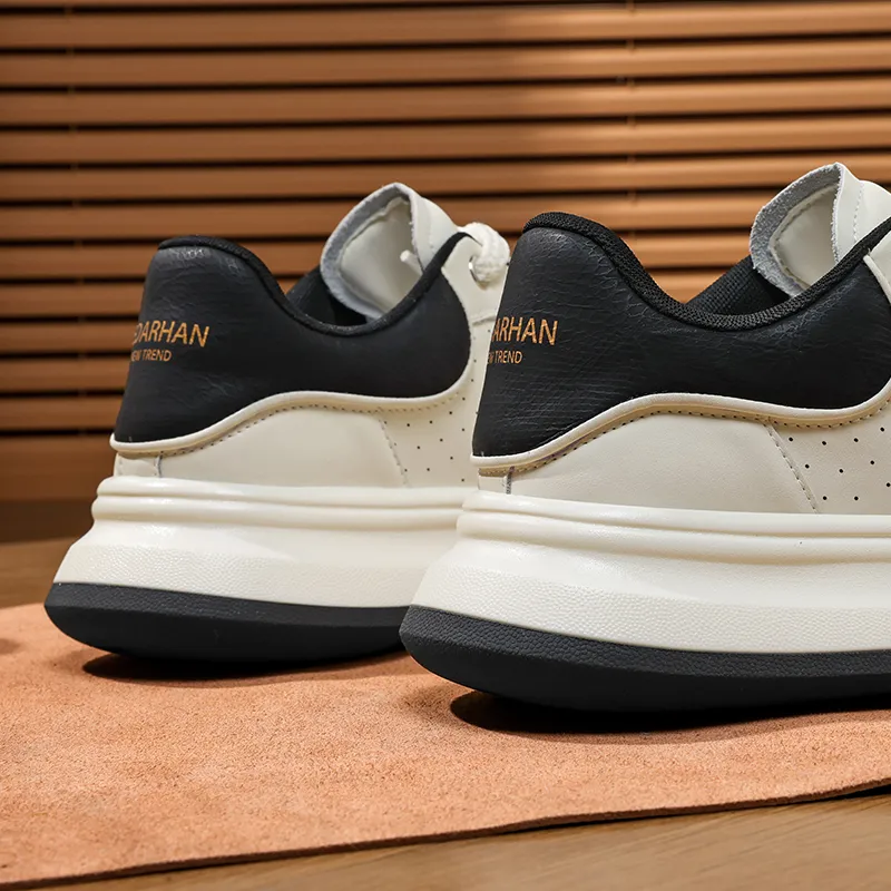 CEDAR HAN Coverage Lightweight Height Increasing Low Top Skateboard Shoes Men's-3