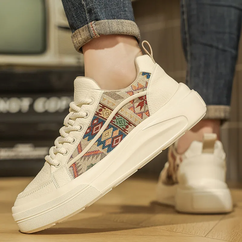 CEDAR HAN Slip Resistant Abrasion Resistant Shock Absorbers Low Top Canvas Shoes Men's-1