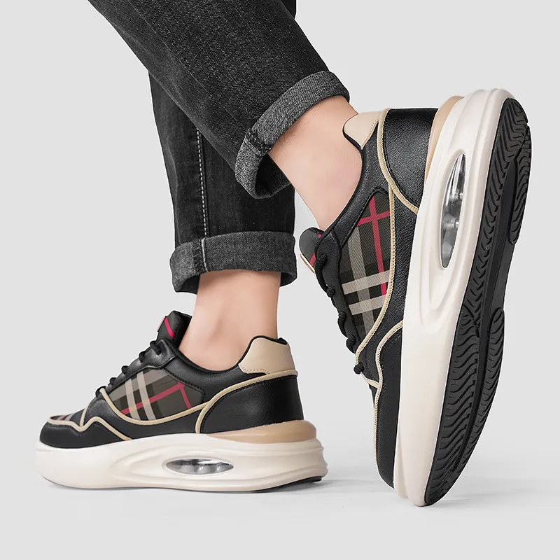 CEDAR HAN Coverage Support Height Increase Low Top Skateboard Shoes Unisex-5