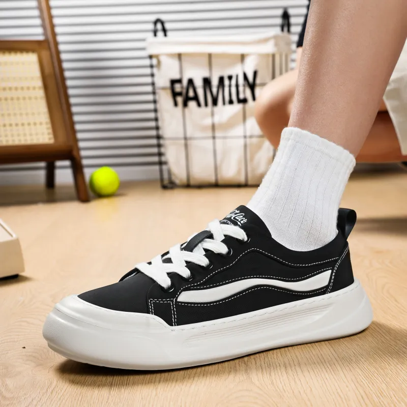 CEDAR HAN Non slip And Sweat wicking Low Top Canvas Shoes Men's-4