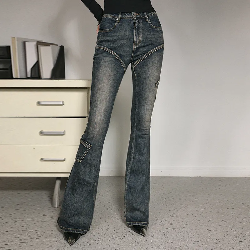 AZEPAM Jeans Women's Blue-4
