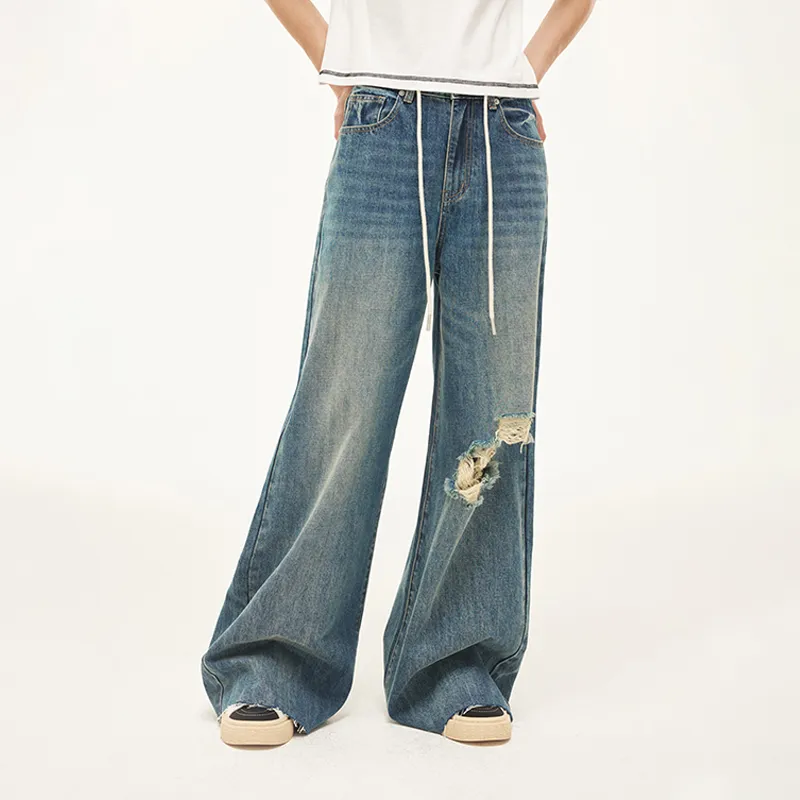 AZEPAM Jeans Women's Blue-4