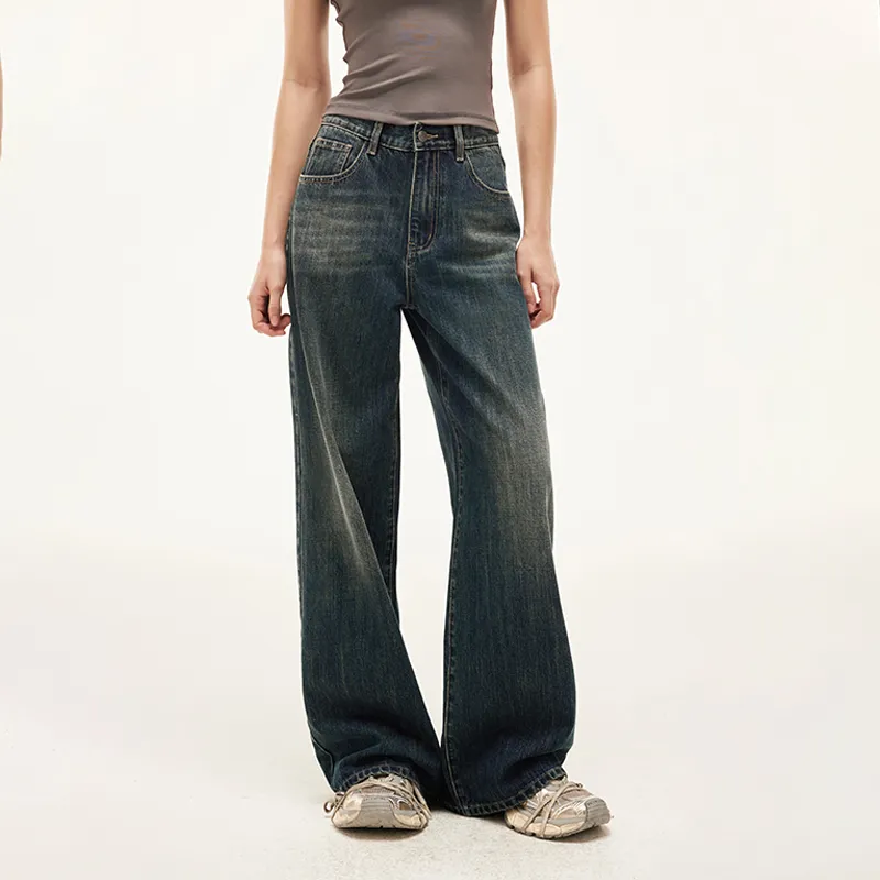 AZEPAM Jeans Women's Dark Blue-3