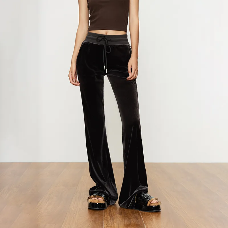 AZEPAM Casual Pants Women's Dark Gray-4