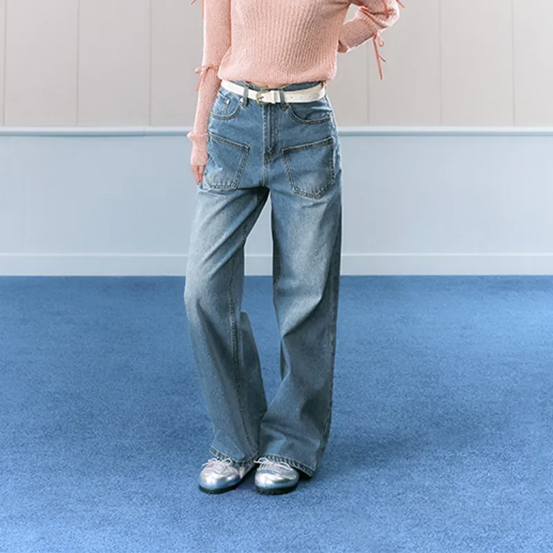 AZEPAM Jeans Women's Blue-5