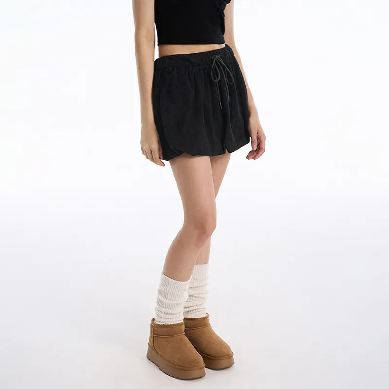 AZEPAM Casual Short Skirts Women's Black-4