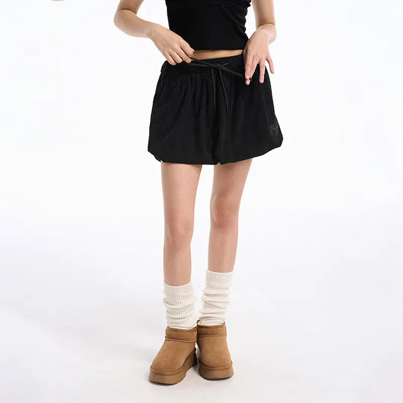 AZEPAM Casual Short Skirts Women's Black-5
