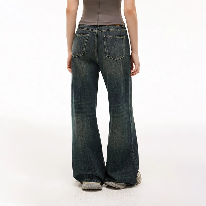 AZEPAM Jeans Women's Dark Blue-4
