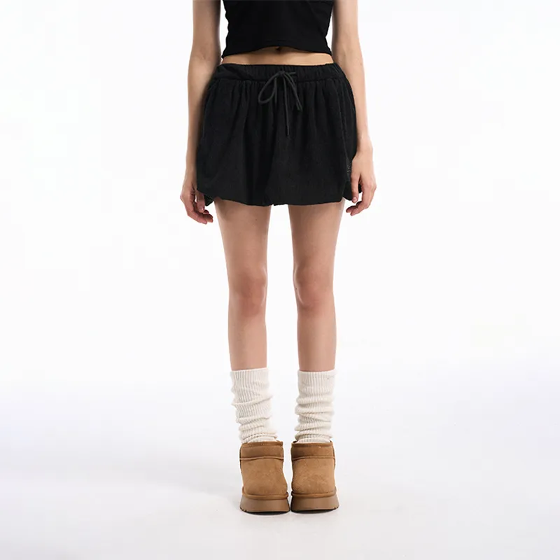AZEPAM Casual Short Skirts Women's Black-2