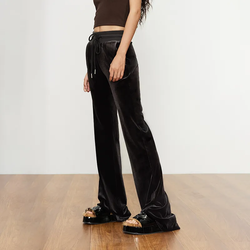 AZEPAM Casual Pants Women's Dark Gray-5