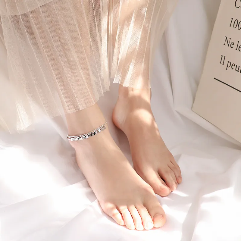 CHIEMOT 925 Sterling Silver Anklets Women's-3