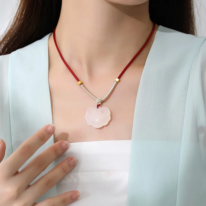 MOVER Chalcedony Jade Necklaces Unisex-1