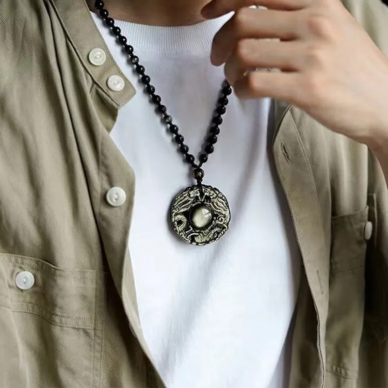 MOVER Necklaces Men 'Twin Dragons' Necklace-2