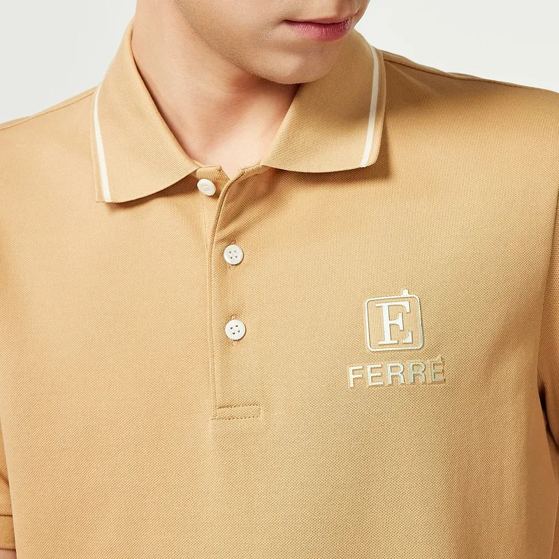 FERRE Polo Shirts Men Khaki-3
