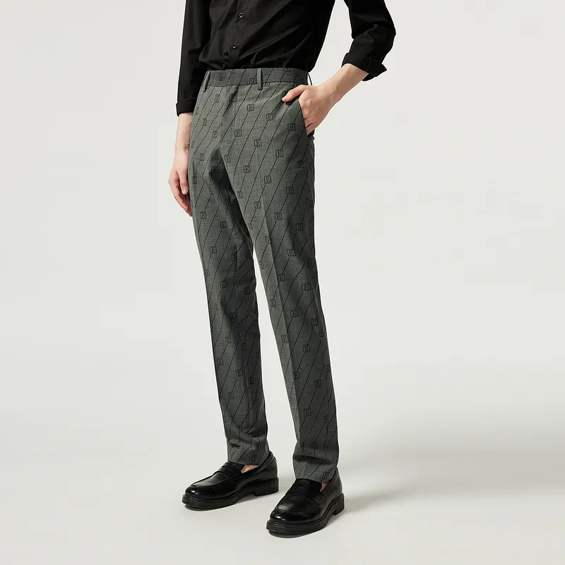 FERRE Suit Trouser Men's Black Gray-2