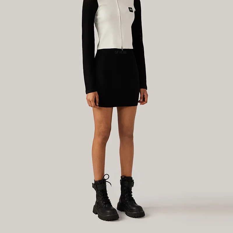 GF Ferré Casual Short Skirts Women's Black-3