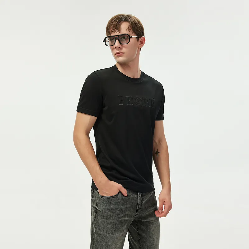 FERRE T Shirts Men Black-3
