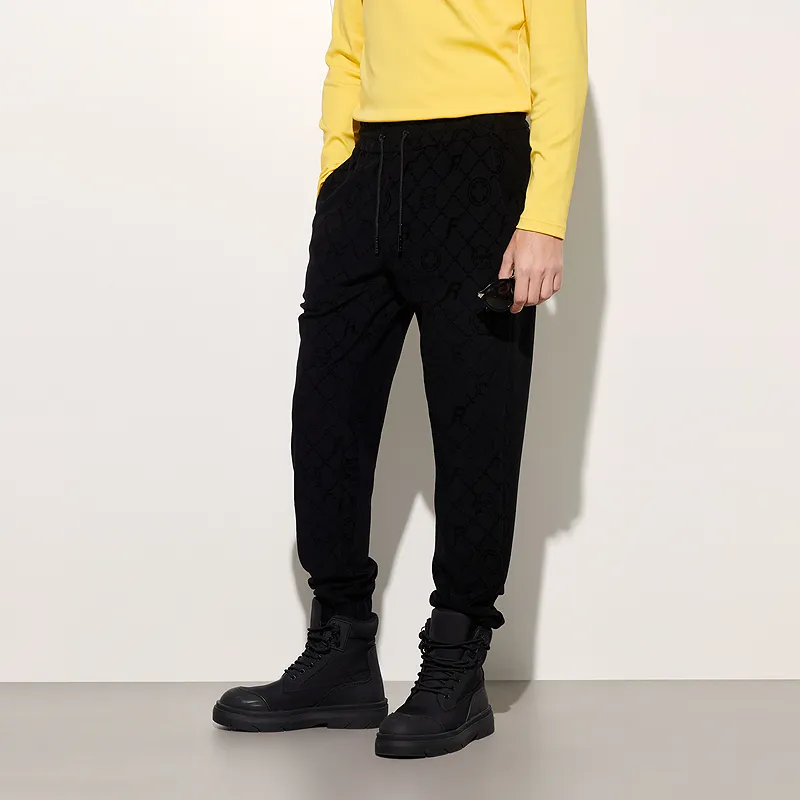 FERRE Casual Pants Unisex Black-2