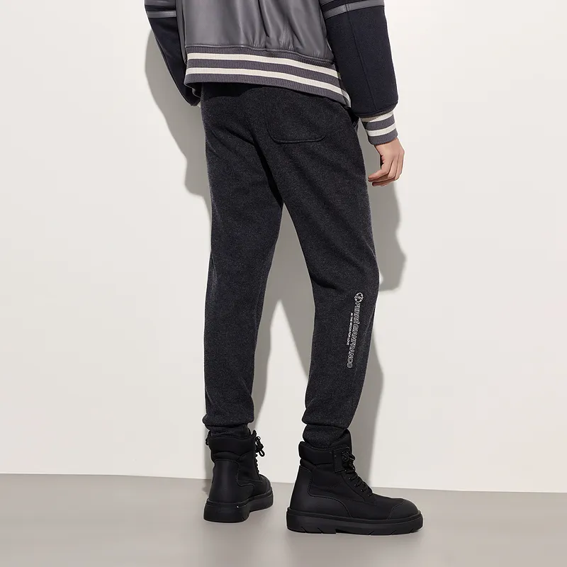 FERRE Casual Pants Unisex Black Gray-5