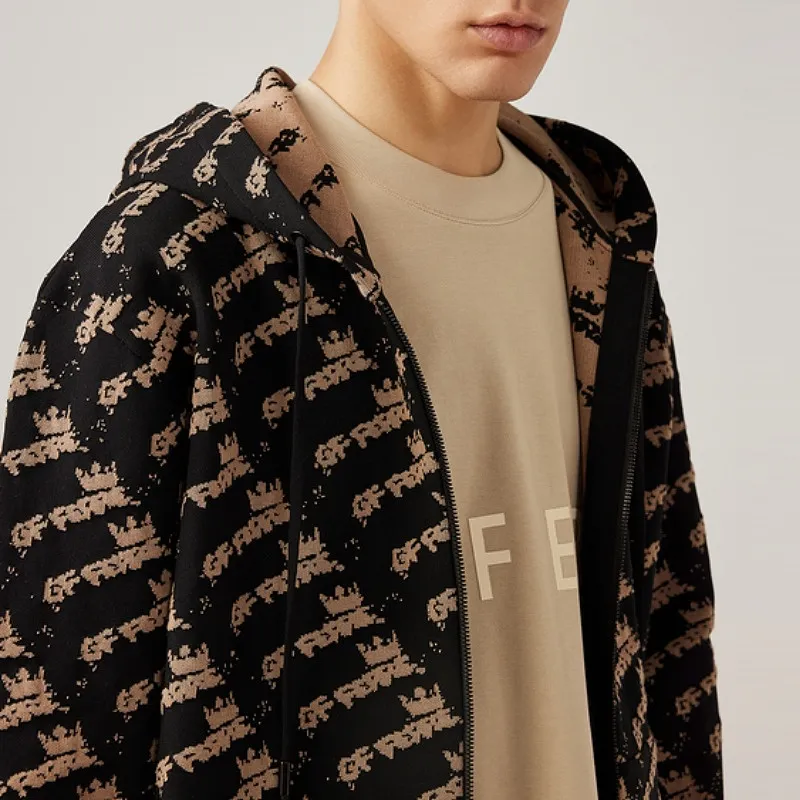 GF Ferré Sweatshirts Unisex Black Floral-3