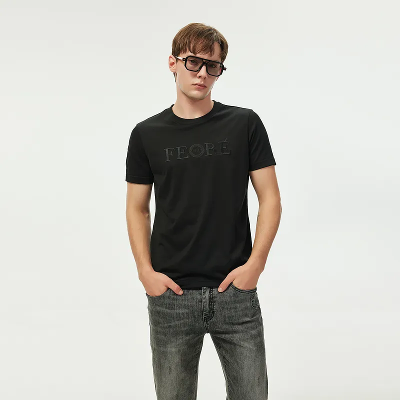FERRE T Shirts Men Black-2