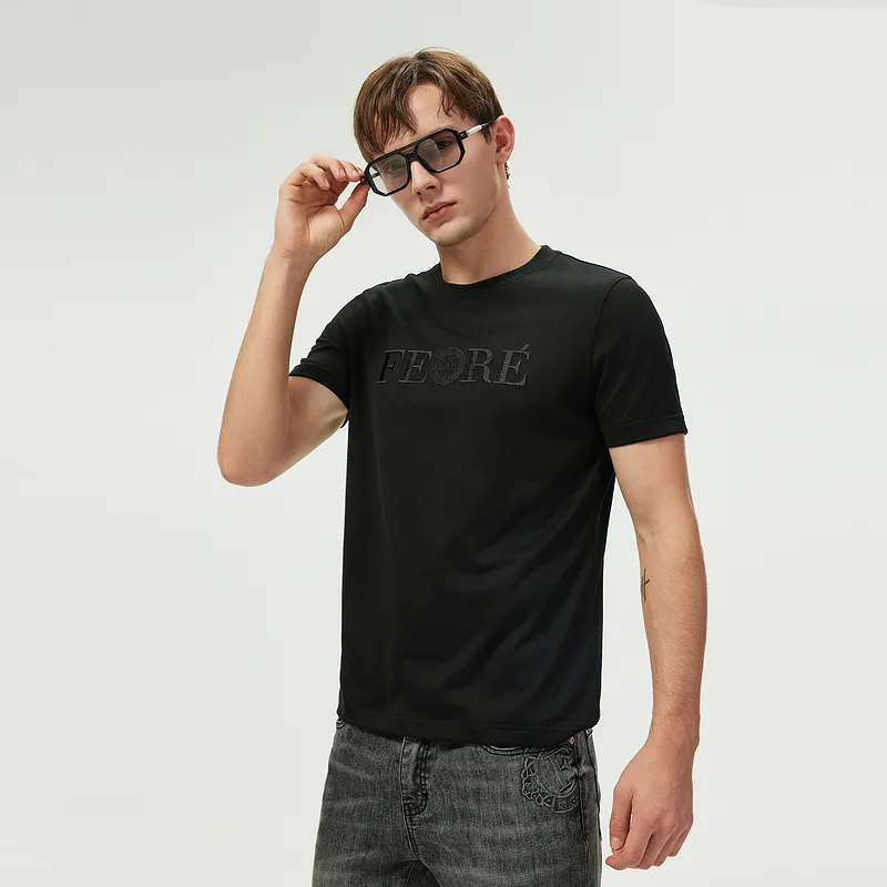 FERRE T Shirts Men Black-4