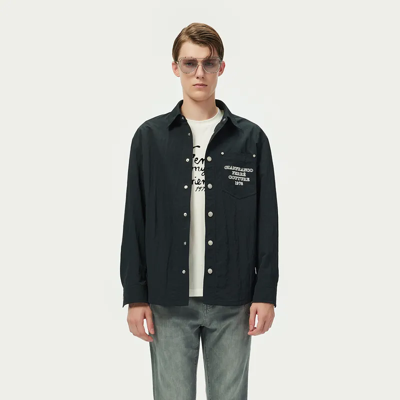 FERRE Shirts Men Black-4