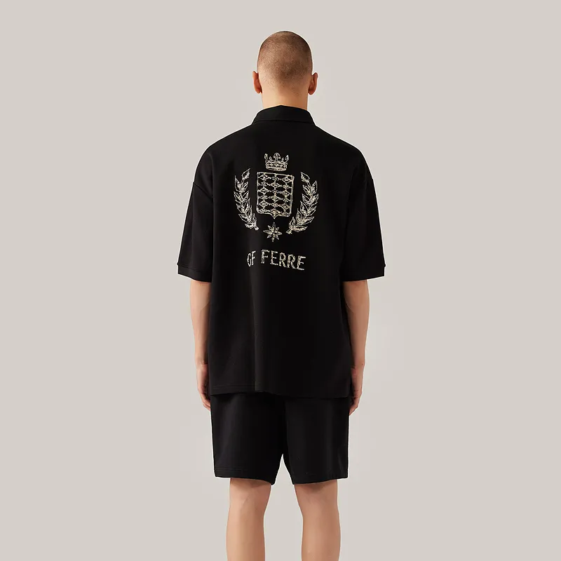 GF Ferré Polo Shirt Unisex Black-2
