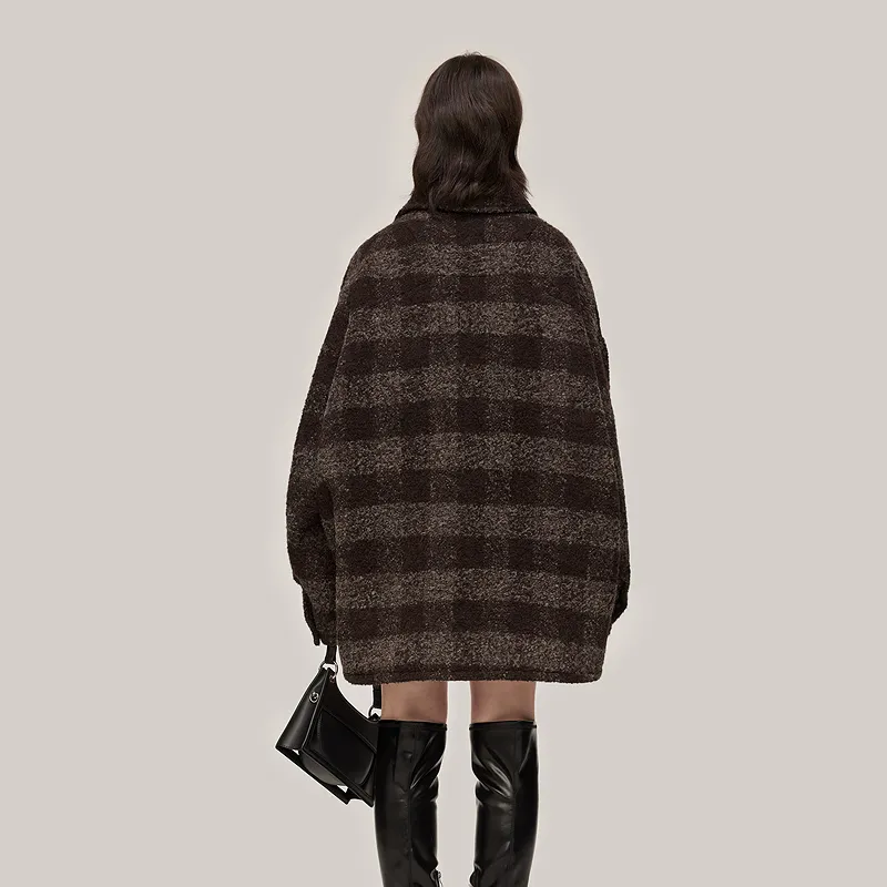 GF Ferré Jackets & Coats Unisex Dark Coffee-2