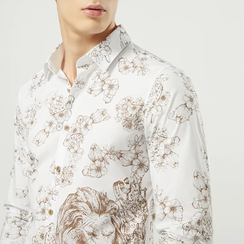 FERRE Shirt Men's Brown With Print-2