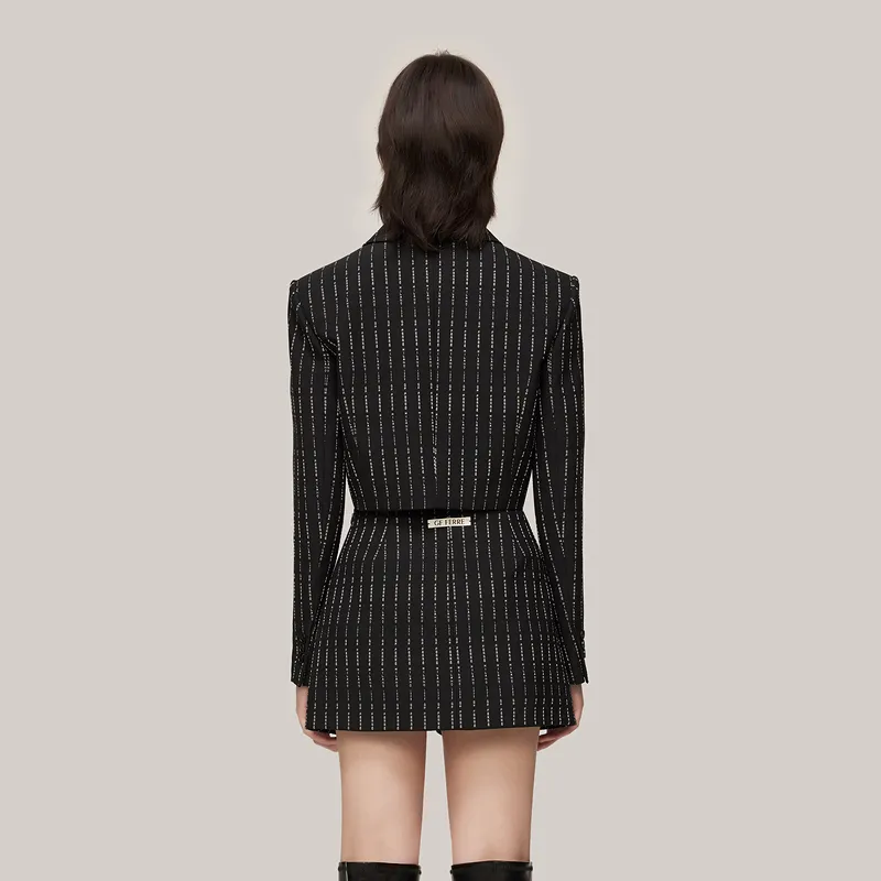 GF Ferré Business Suit Women's Black Floral-2