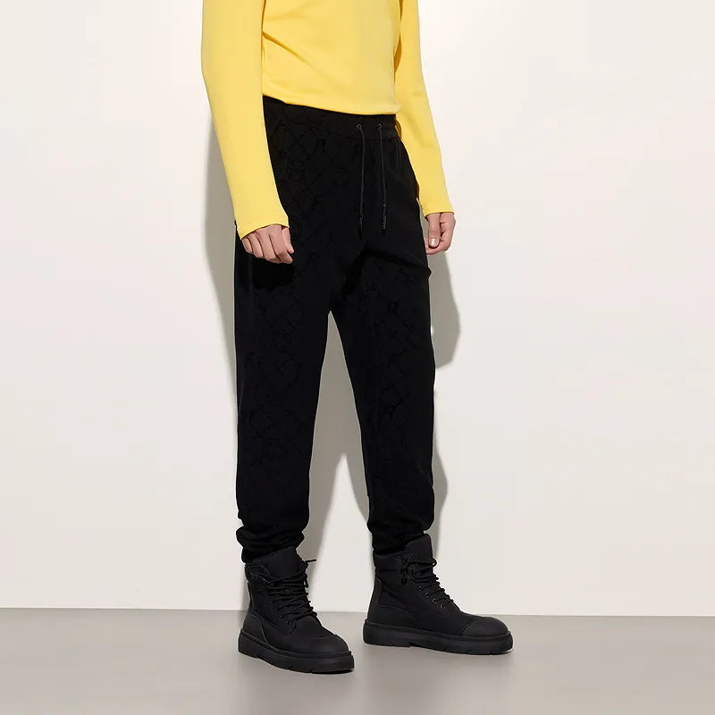 FERRE Casual Pants Unisex Black-4
