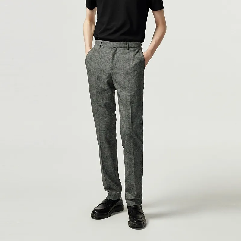 FERRE Suit Trouser Men's Gray Floral Edition-2
