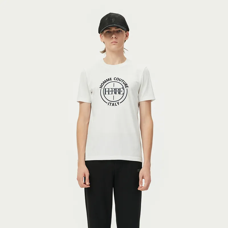FERRE T Shirts Men White-2
