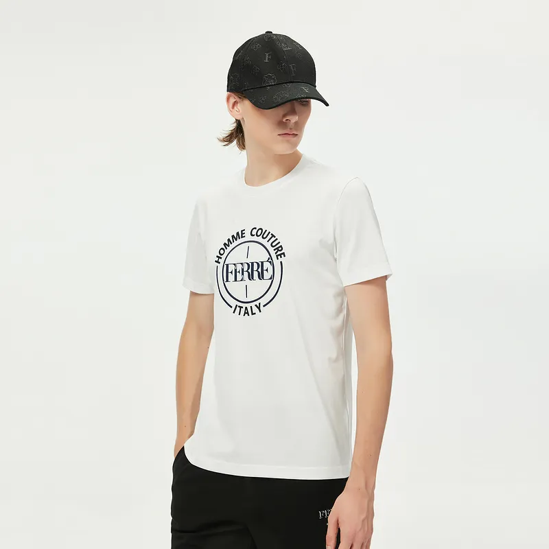 FERRE T Shirts Men White-4