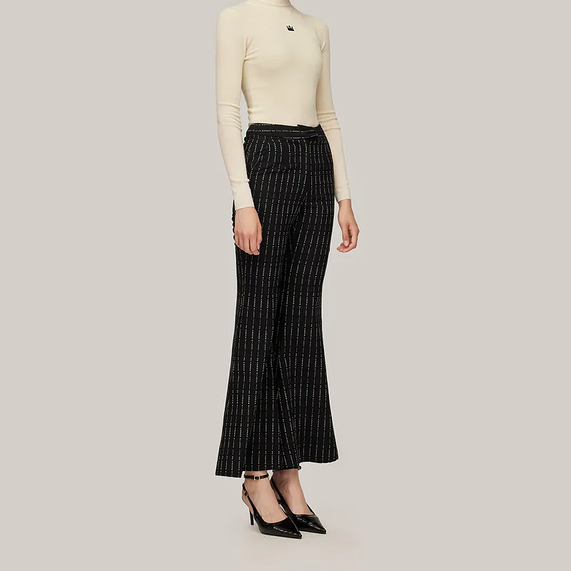 GF Ferré Suit Trouser Women's Black Floral-4