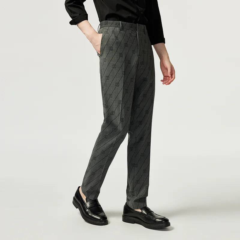 FERRE Suit Trouser Men's Black Gray-3