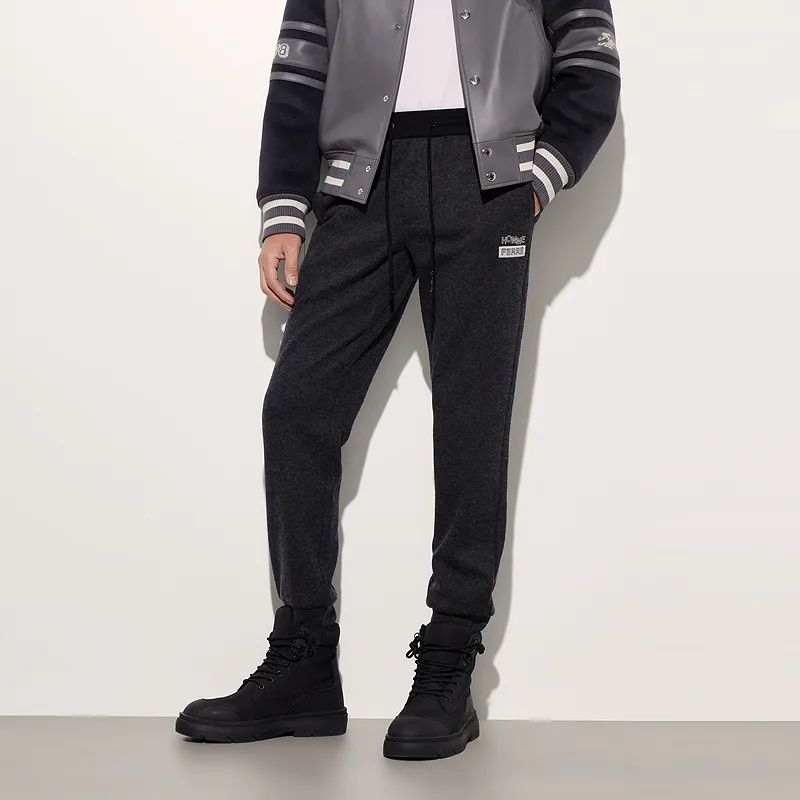 FERRE Casual Pants Unisex Black Gray-2
