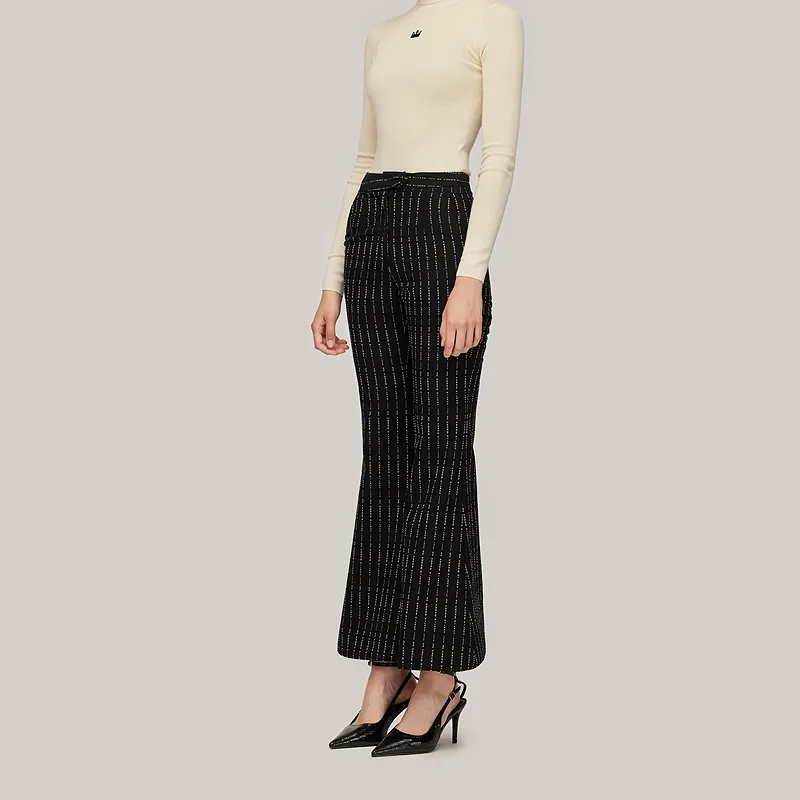 GF Ferré Suit Trouser Women's Black Floral-3