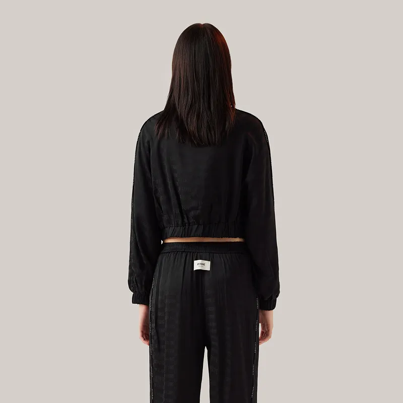 GF Ferré Jackets & Coats Women's Black Floral-2
