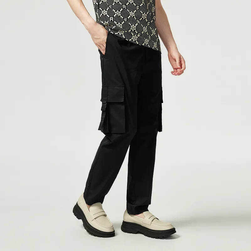 FERRE Cargo Pants Men Black-3