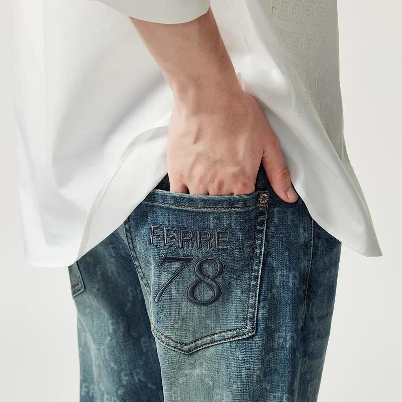 FERRE Jeans Men Denim Blue-6
