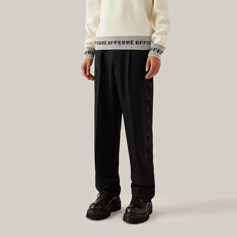 GF Ferré Casual Pants Unisex Black-3