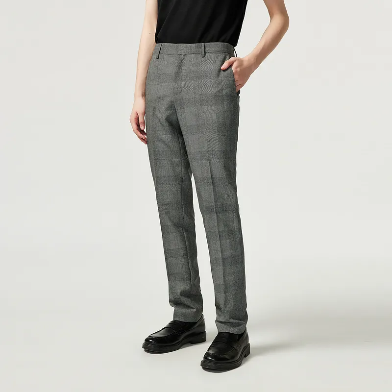 FERRE Suit Trouser Men's Gray Floral Edition-6