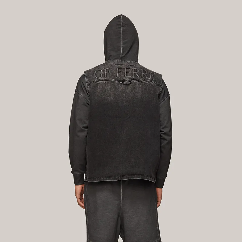 GF Ferré Vest Unisex Black Gray-2