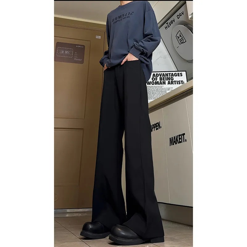 HAPPY PARTY Casual Pants Unisex Black-1